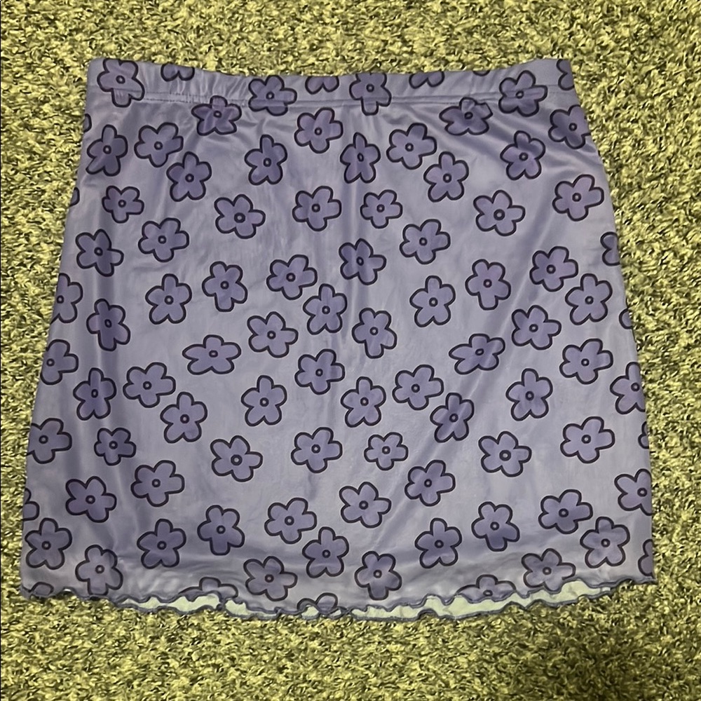 Floral Purple Skirt